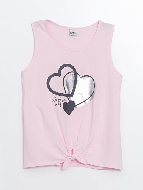 LCW Kids Crew Neck Girl's Crop Singlet - S4CM26Z4-FXK