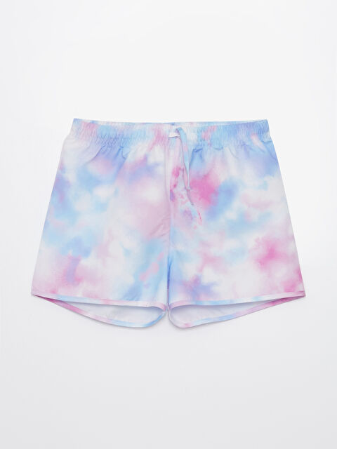 LCW Kids Hızlı Kuruyan Beli Lastikli Kız Çocuk Deniz Şortu - S4CN86Z4-LRA