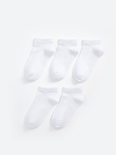 LCW Kids Basic Girls' Trainer Socks 5 Pack - S4CO84Z4-FDU