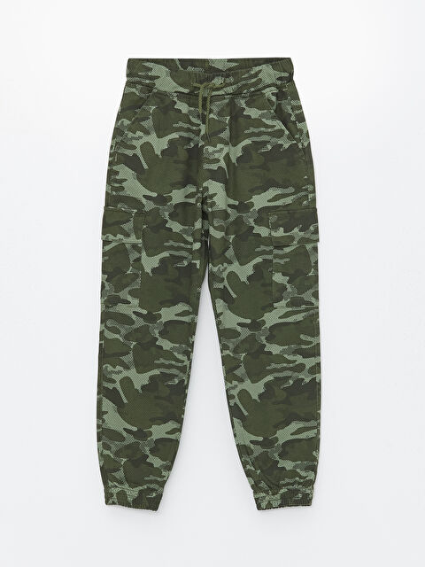 LCW Kids Relaxed Fit Elasticated Waist Boys' Cargo Jogger Pants - S4CS63Z4-LRR