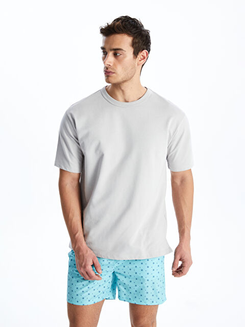 LCW ECO Kısa Boy Desenli Erkek Deniz Şortu - S4CU21Z8-LU0