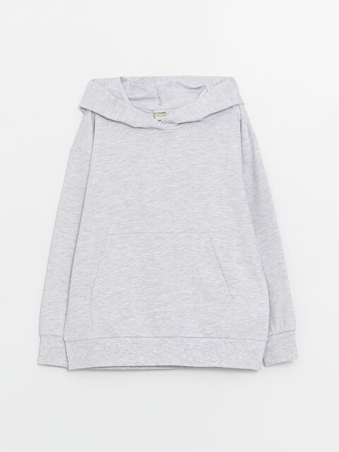 LCW Kids Свитшот с капюшоном свободного кроя для мальчиков - S4CU81Z4-LAK