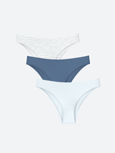 LCW DREAM Desenli Brazilian Külot 3'lü Paket