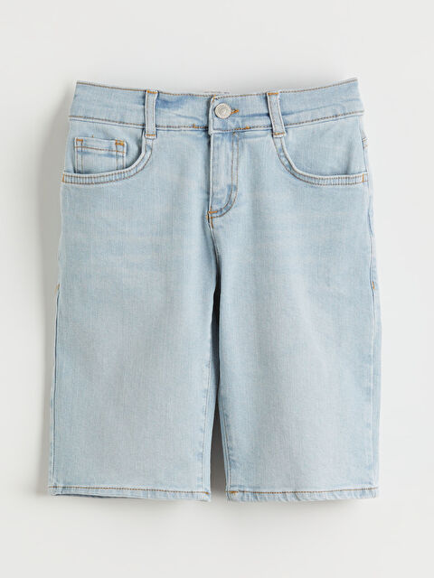 LCW Kids Osnovni Dečji Teksas Šorts sa Podvrnutim Nogavicama - S4CY42Z4-311