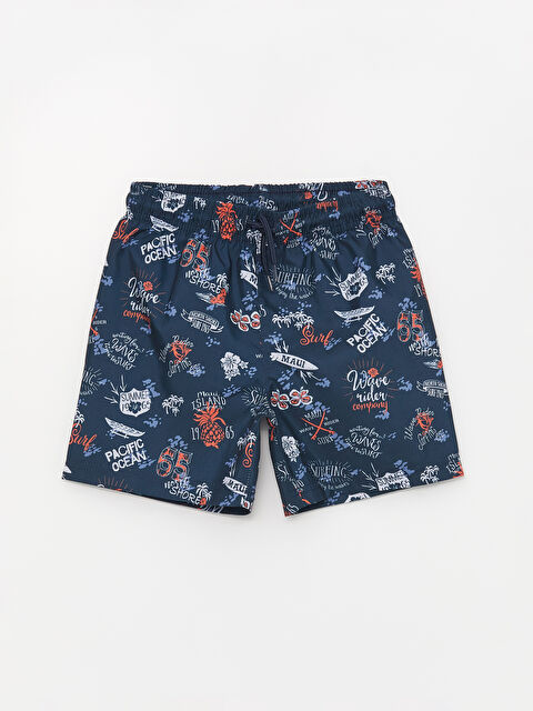 LCW ECO Beli Lastikli Hızlı Kuruyan Erkek Çocuk Deniz Şortu - S4DA55Z4-LSJ