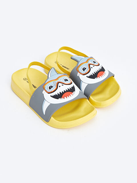 LCW STEPS Слайдери для малюків хлопчиків із принтом акули - S4DA62Z1-SQH