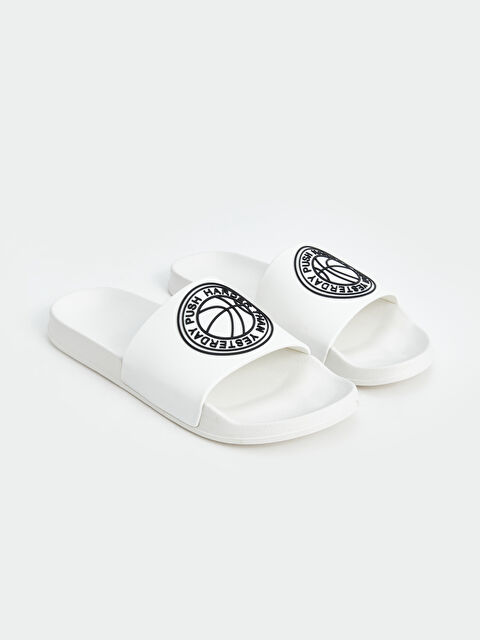 LCW STEPS Single-Band Printed Men's Slippers - S4DA86Z8-J5E