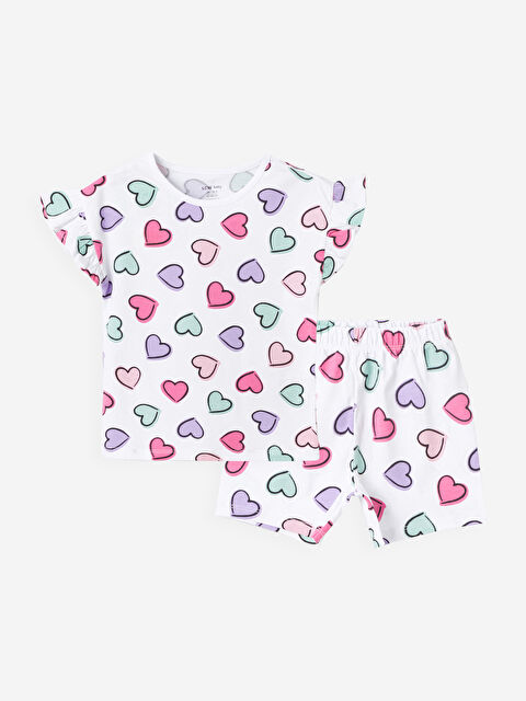 LCW baby Baby Girls' Shortie Pyjama Set - S4DA97Z1-LRA