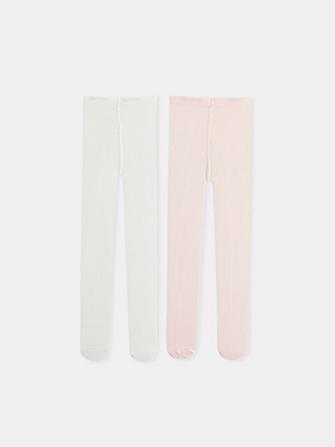 LCW baby Базові колготки для дівчаток, 2 упаковки - S4DE12Z1-JPW