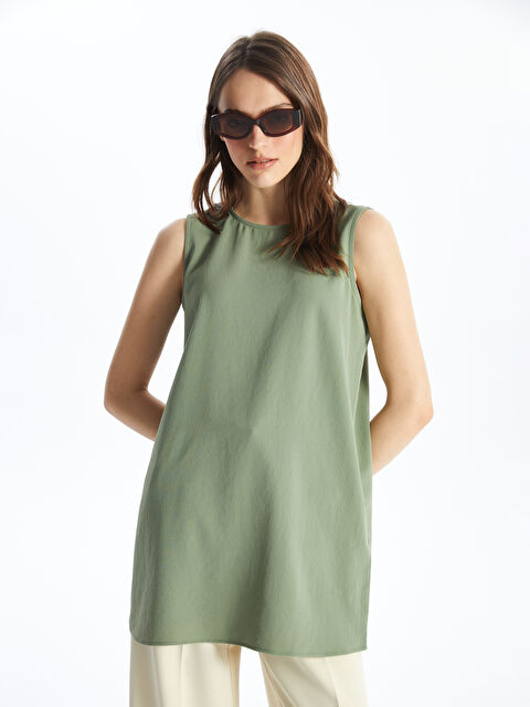 LCWAIKIKI Classic Women's Crew Neck Plain Tunic - S4DF06Z8-Q9Y