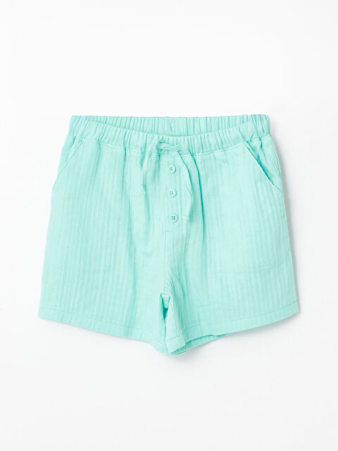 LCW Kids Girls' Shorts with Elastic Waist - S4DF57Z4-G1A