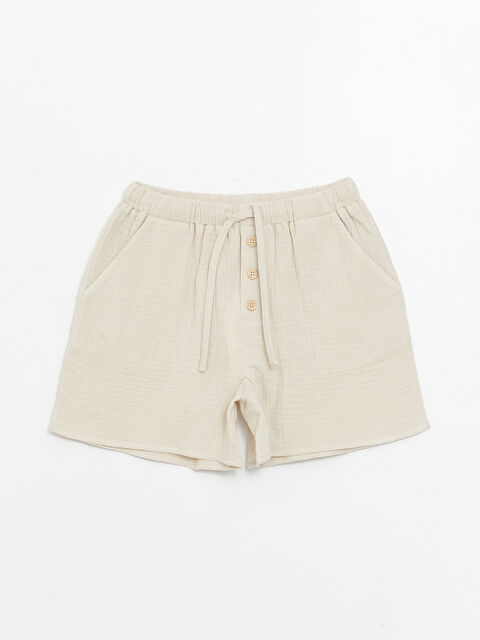 LCW Kids Beli Lastikli Kız Çocuk Şort - S4DF57Z4-V3X