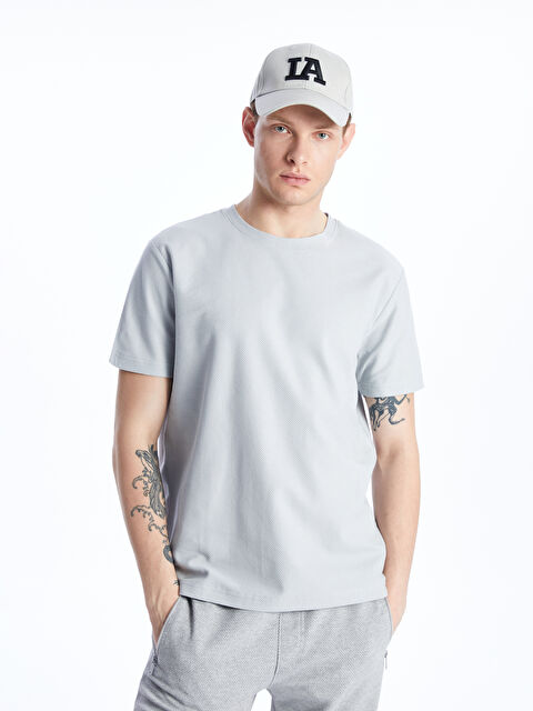 XSIDE Bisiklet Yaka Kısa Kollu Erkek Tişört - S4DF96Z8-Y4Z