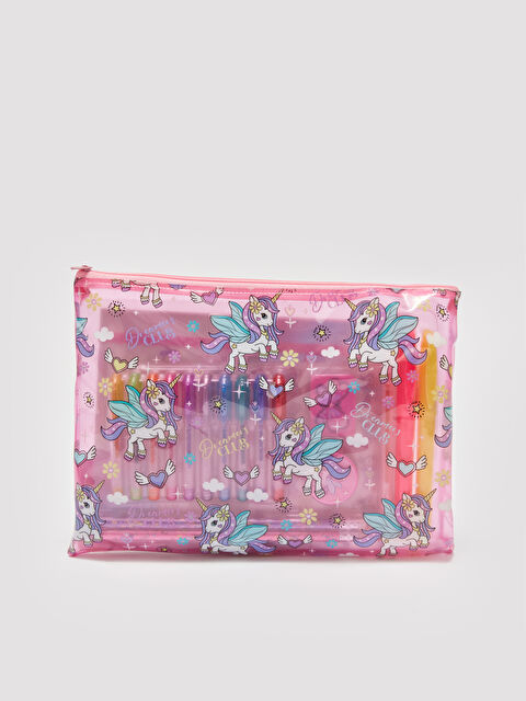LCW ACCESSORIES Baskılı Kız Çocuk Kırtasiye Seti - S4DH09Z4-M0T