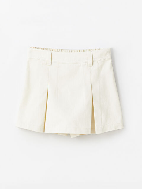 LCW Kids تنورة قصيرة للبنات بخصر مطاطي - S4DI14Z4-QVB