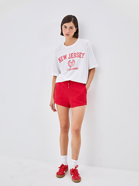 LCW Vision Kadın Beli Lastikli Düz Şort - S4DJ50Z8-KF0