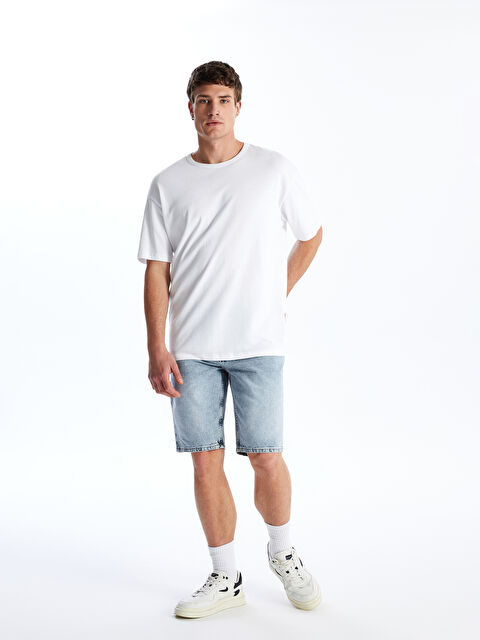 XSIDE Relaxed Fit Men's Denim Shorts - S4DJ87Z8-311