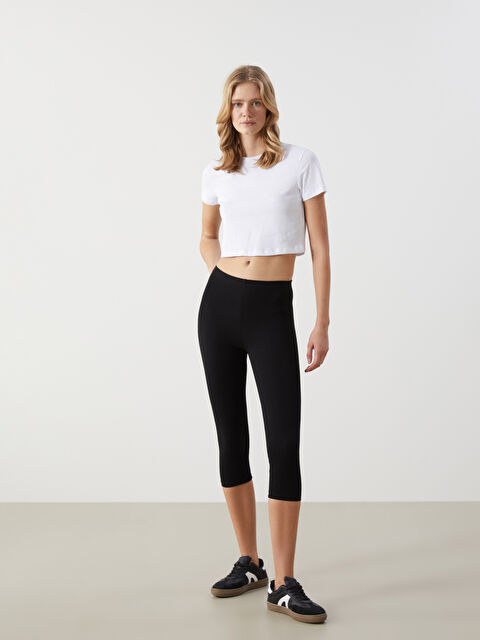 LCW Vision Kadın Beli Lastikli Düz Tayt - S4DJ94Z8-CVL