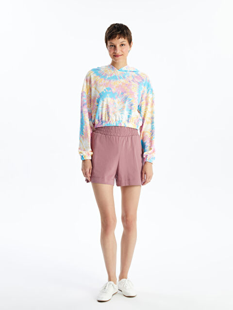 LCW Vision Kadın Beli Lastikli Düz Şort - S4DK24Z8-GVH