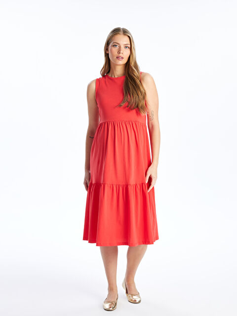 LCWAIKIKI Maternity Robe de maternité unie à col rond - S4DK36Z8-GQA