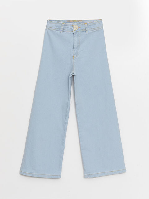 LCW Kids Beli Ayarlanabilir Lastikli Kız Çocuk Jean Pantolon - S4DL02Z4-311