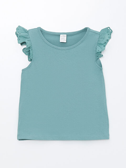 LCW Kids Basic Crew Neck Athlete For Baby Girl - S4DL89Z1-VG5