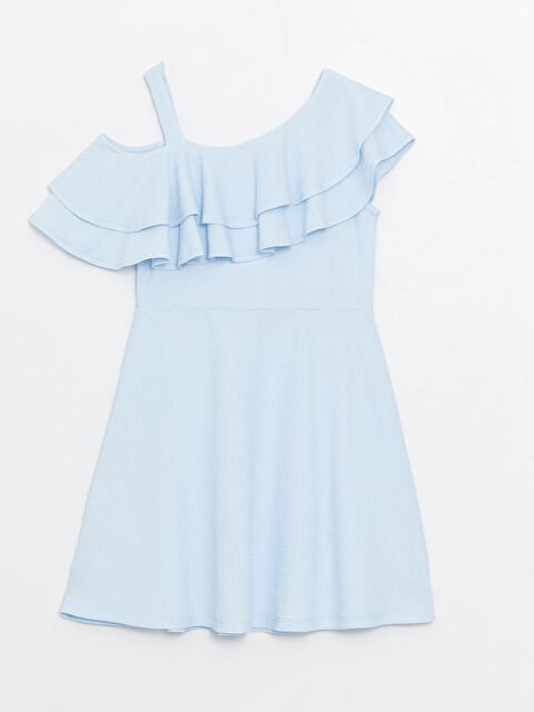 LCW Kids бүрмелі қыздарға арналған көйлек - S4DM03Z4-QXE