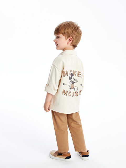 LCW Kids Сорочка з довгим рукавом і принтом та штани для хлопчиків, набір з 2 предметів - S4DM42Z1-FYS