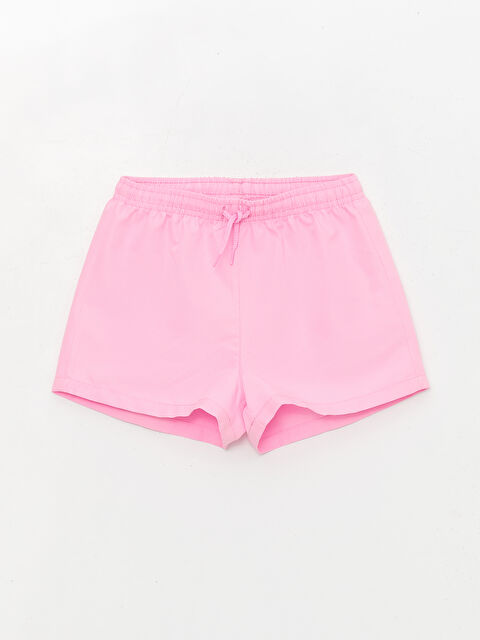 LCW ECO Beli Lastikli Basic Kız Çocuk Deniz Şortu - S4DM69Z4-Y4Q