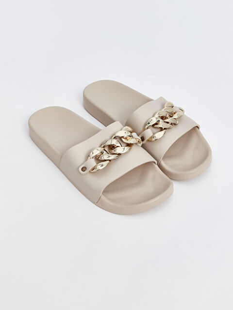 LCW STEPS Pantoufles pour Femmes avec Détail de Chaîne - S4DS13Z8-CR8