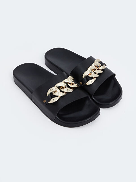 LCW STEPS Chain Detailed Women's Slippers - S4DS13Z8-CVL