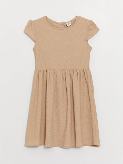 LCW ECO Bisiklet Yaka Kız Çocuk Elbise - S4DT54Z4-VZT