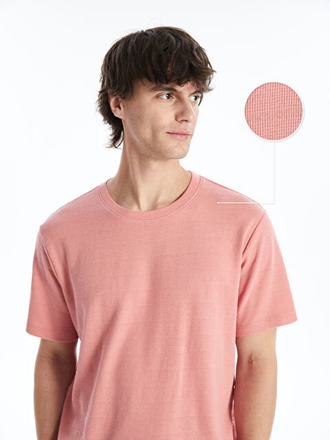 XSIDE Majica s okruglim izrezom, kratkim rukavima, džersi, za muškarce, strukturirana