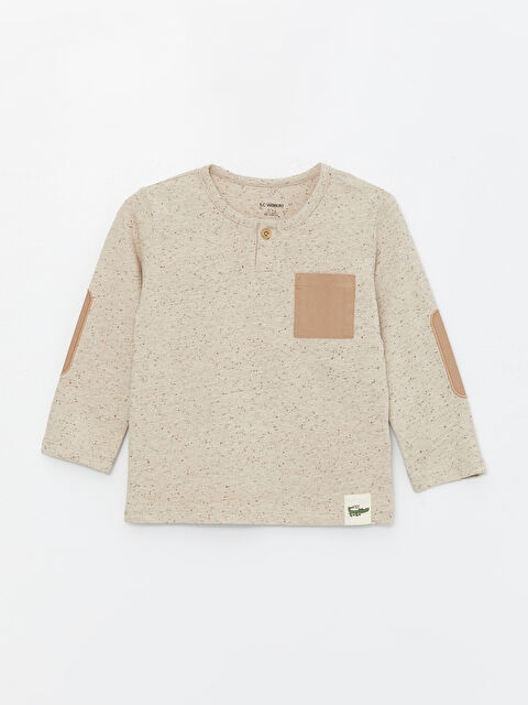 LCW Kids Crew Neck Long Sleeve Baby Boys' T-Shirt - S4DV44Z1-FYS