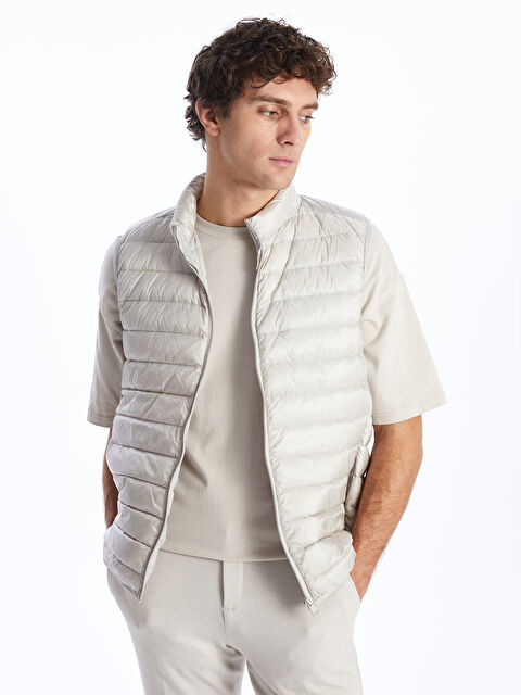 SOUTHBLUE Standart Kalıp Dik Yaka Erkek Şişme Yelek - S4DY36Z8-JSB