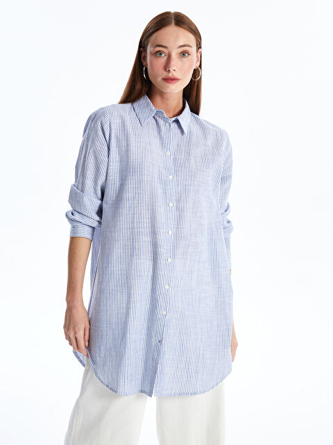 LCWAIKIKI Classic قميص تونيك للسيدات مخطط - S4EB21Z8-LGS