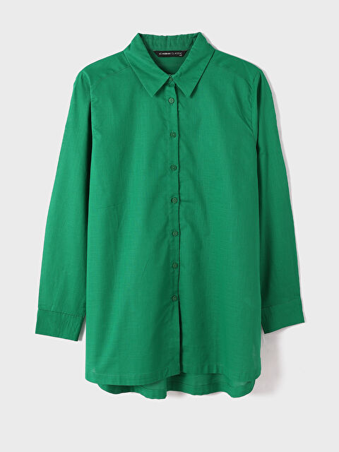 LCWAIKIKI Classic قميص تونيك للسيدات كم طويل سادة - S4EB44Z8-PX2