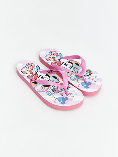 LCW STEPS Minnie Mouse Printed Girls' Beach Slippers - S4EC39Z4-F9C