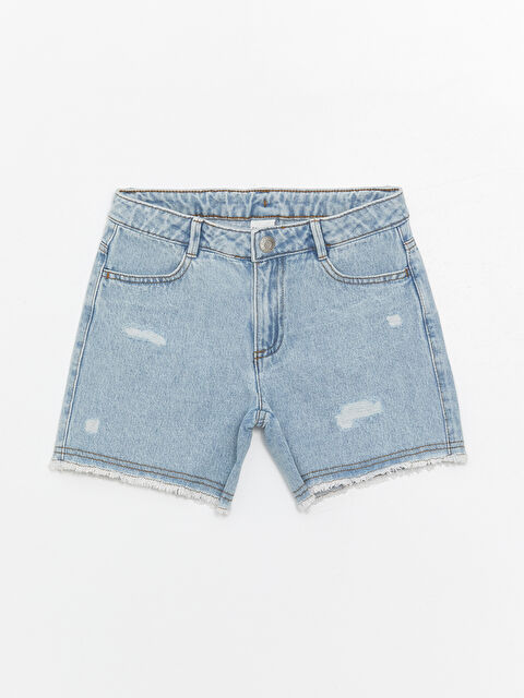 LCW Kids Ripped Detailed Girl Jean Shorts - S4ED72Z4-311