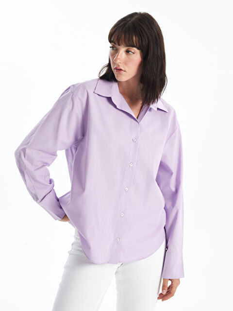 LCW Vision Oversize Poplin Women's Shirt - S4ED88Z8-FMN