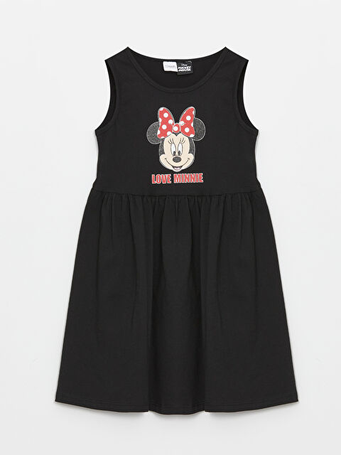 LCW Kids Bisiklet Yaka Minnie Mouse Baskılı Kız Çocuk Gecelik - S4EF28Z4-CVL