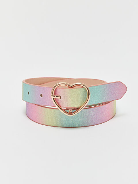 LCW ACCESSORIES Kalp Desenli Kız Çocuk Kemer - S4EG56Z4-QSD