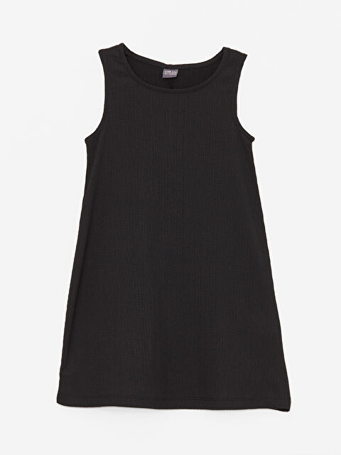 LCW ECO Bisiklet Yaka Basic Kız Çocuk Elbise - S4EI89Z4-CVL