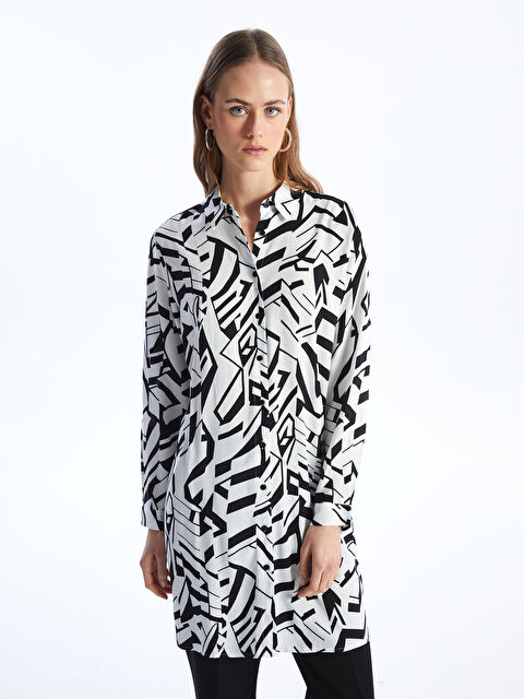 クラシック LCWAIKIKI Classic -S4EJ27Z8 Tunic Shirt Women's Patterned トップス