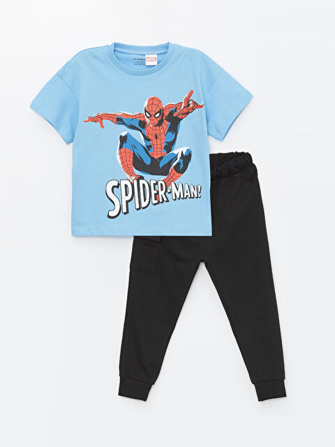 LCW Kids Spider-Man Boys' T-Shirt and Sweatpants 2 Pack - S4EJ63Z1-HMA