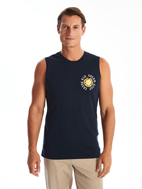 LCWAIKIKI Classic Muškarac TAMNO PLAVA Majica bez rukava - S4EK06Z8-DWP