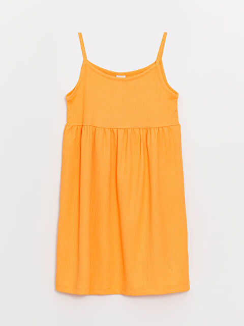 LCW ECO فستان بنات بحمالات بياقة مربعة - S4EK72Z4-FKV