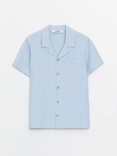 LCW Kids Basic Kısa Kollu Erkek Çocuk Gömlek - S4EL74Z4-G9Q