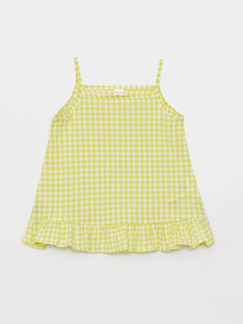 LCW Kids Kare Yaka Askılı Kız Bebek Elbise - S4EN45Z1-VJY