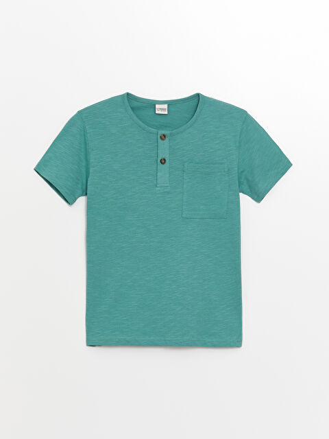 LCW Kids Bisiklet Yaka Basic Kısa Kollu Erkek Çocuk Tişört - S4EO60Z4-Y9F